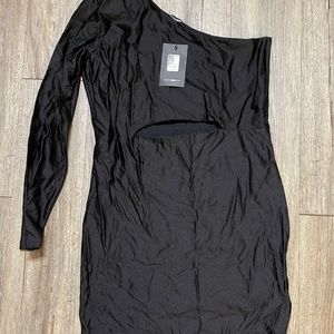 BODY CON DRESS ONE SHOULDER